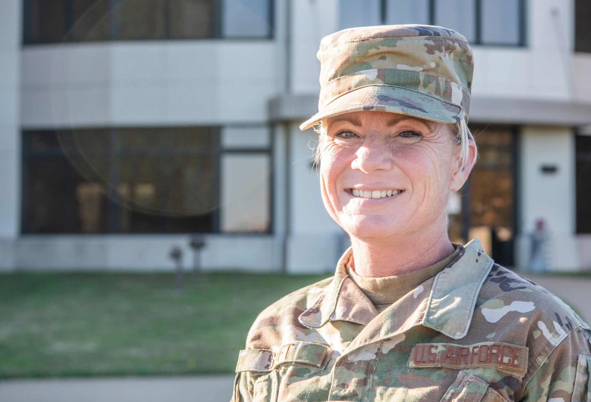An Airman smiles for a photo