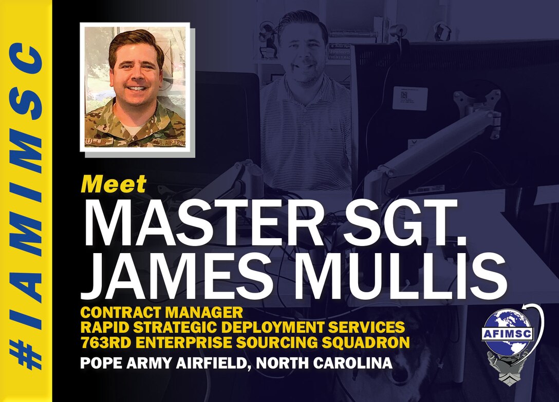 #IAMIMSC spotlight graphic for Master Sgt. James Mullis