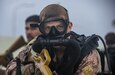 U.S. Marines ascend from the water while participating in a dive training with Netherlands Marines with the 32nd Raiding Squadron near Netherlands Marine Barracks Savaneta, Aruba, Nov. 13.