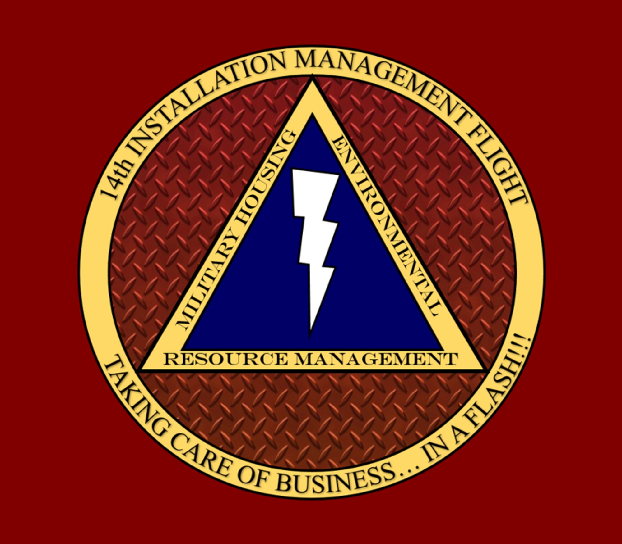 The 14th Installation Management flight’s logo. The Columbus Air Force Base Military Housing Office won the Brigadier General Michael A. McAuliffe Housing Excellence Award recognizing them in categories such as management, housing support services, housing facilities, housing privatization management, unaccompanied housing management and furnishings management operations. (Courtasy graphic)