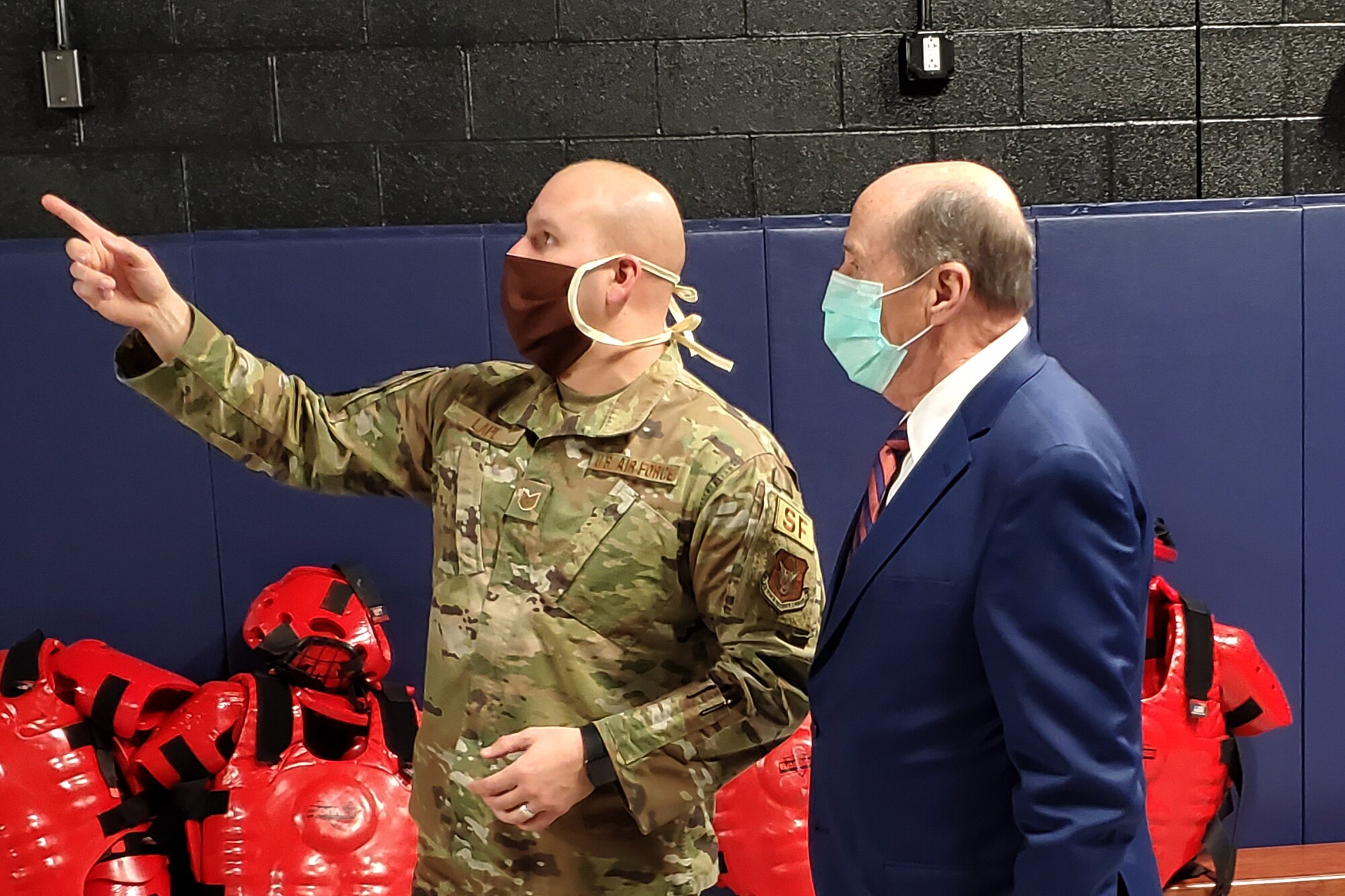 The 910th Airlift Wing hosted Tom Humphries, president and CEO of the Youngstown-Warren Regional Chamber, for a distinguished visitor tour of Youngstown Air Reserve Station, Nov. 23, 2020.