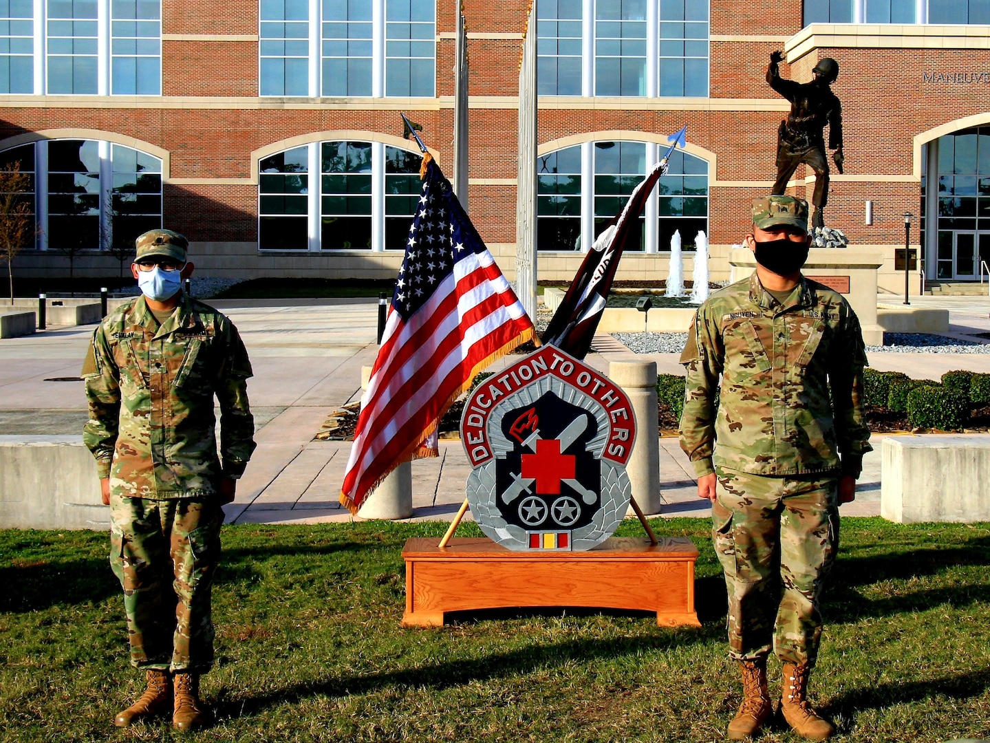 Spc. Ricardo Tevalan and Sgt. Pete Nguyen