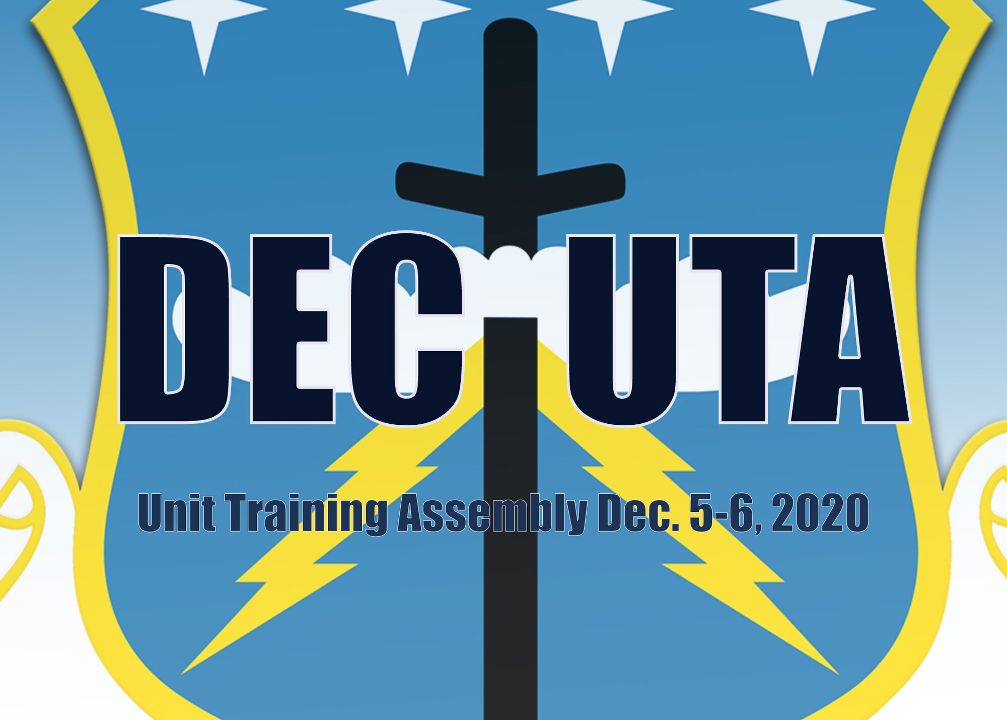 The 403rd Wing Unit Training Assembly is Dec. 5-6, with COVID-19 mitigation measures in place. (U.S. Air Force graphic by Lt. Col. Marnee A.C. Losurdo)