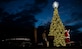 Col. Mike “Goose” Zuhlsdorf, 11th Wing commander, welcomes Santa during the annual tree lighting ceremony on Joint Base Anacostia Bolling, Washington D.C., Dec. 3, 2020. The ceremony was recorded live and is available to be viewed on the JBAB official Facebook page. (U.S. Air Force photo by Senior Airman Kevin Tanenbaum)