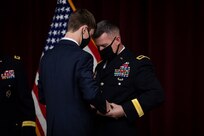 U.S. Army Reserve Brig. Gen. Kevin Meisler was promoted during a ceremony at Joint Base San Antonio-Fort Sam Houston Dec. 5, 2020. With the promotion, Meisler will take command of the 4th Sustainment Command (Expeditionary), which directs more than 6,500 Army Reserve Soldiers throughout Texas, Oklahoma, Arkansas, and New Mexico. (U.S. Army photo by Capt. David Gasperson)