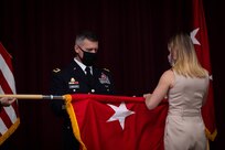 U.S. Army Reserve Brig. Gen. Kevin Meisler was promoted during a ceremony at Joint Base San Antonio-Fort Sam Houston Dec. 5, 2020. With the promotion, Meisler will take command of the 4th Sustainment Command (Expeditionary), which directs more than 6,500 Army Reserve Soldiers throughout Texas, Oklahoma, Arkansas, and New Mexico. (U.S. Army photo by Capt. David Gasperson)