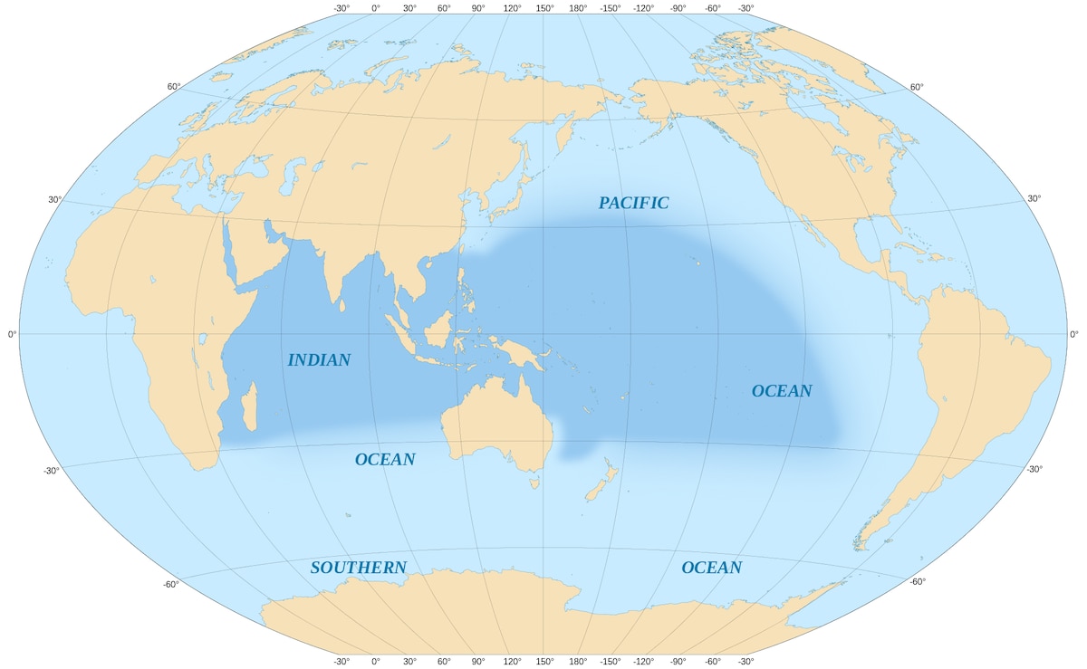 Map of the Indo-Pacific