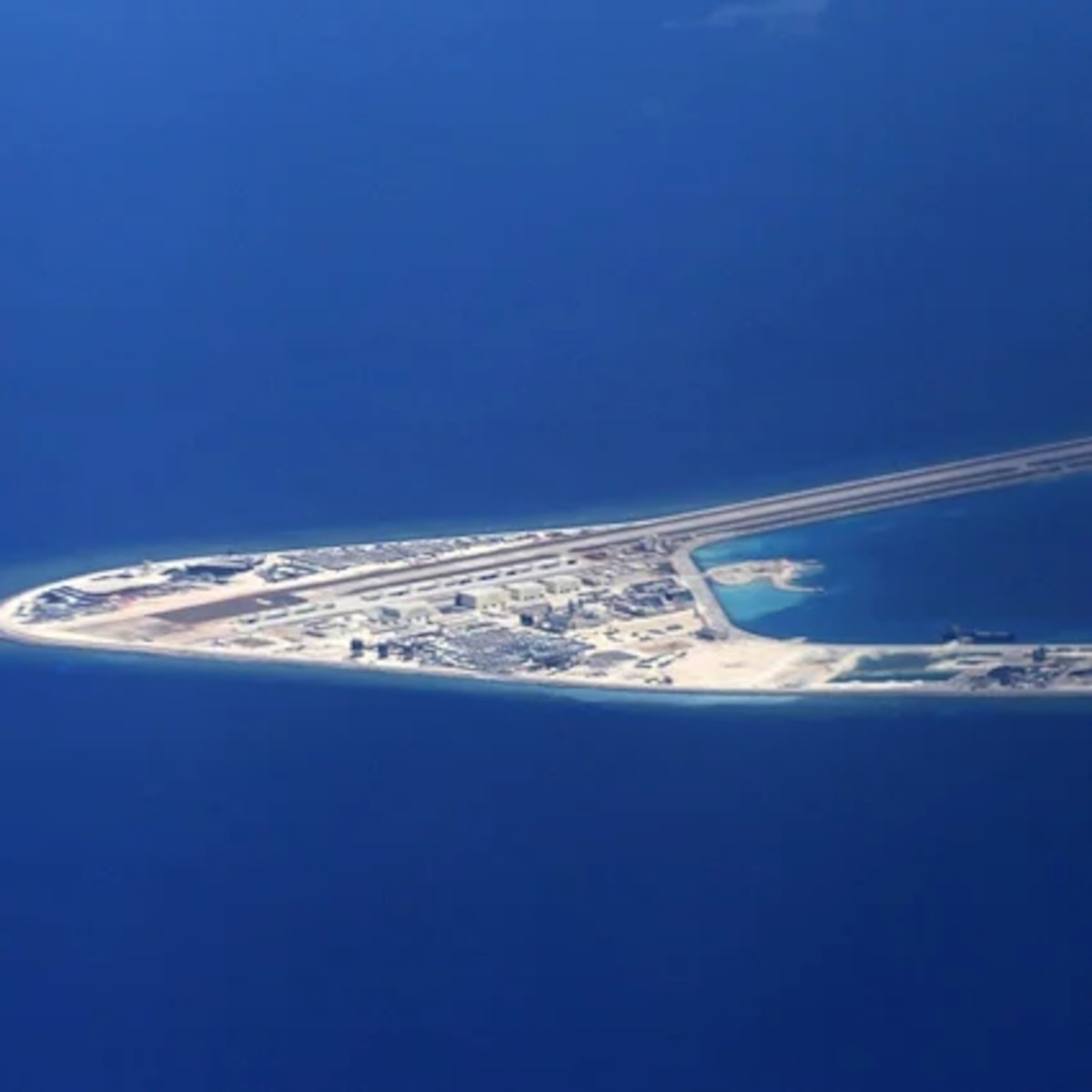 Militarized island in the South China Sea