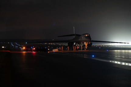 B-1B Lancers arrive at Andersen Air Force Base for Bomber Task Force deployment