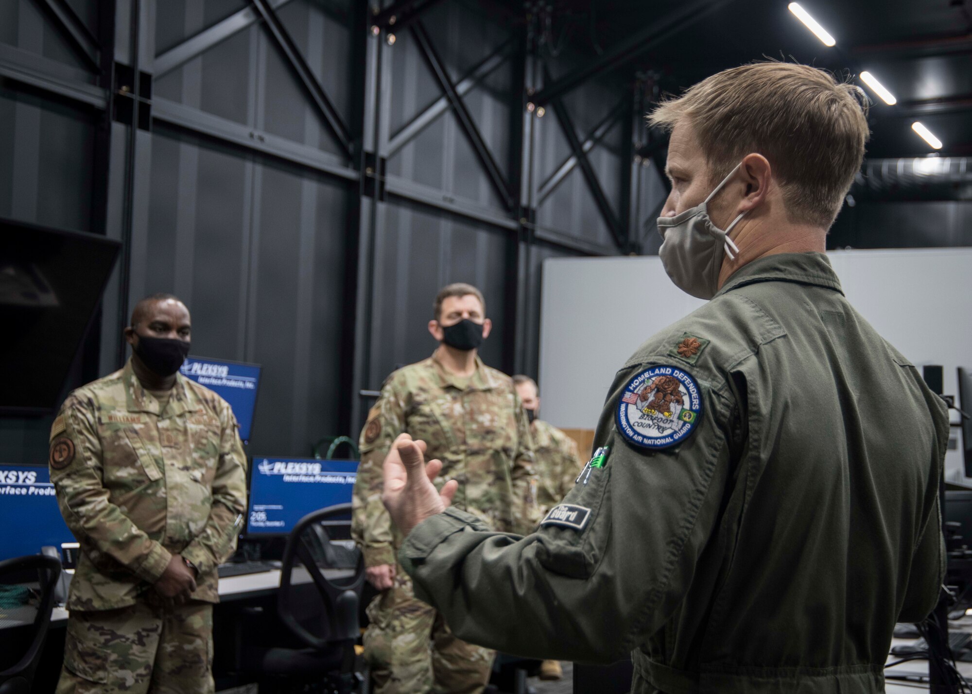 Fighter pilot talks to DANG and ANG Command Chief