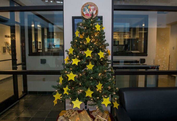 Leadership with HQ AFSOC, 1st Special Operations Wing and 24th SOW, carried on a holiday tradition by placing red, white and blue stars to honor 365 fallen Airmen.