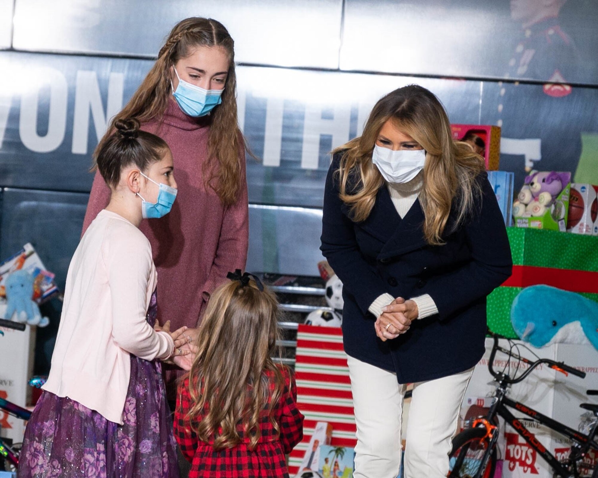 First Lady visits JBAB for 2020 Toys for Tots