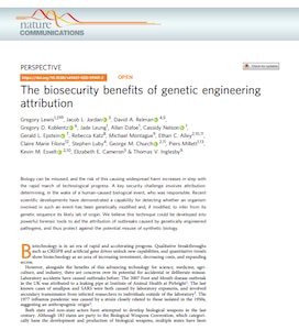 The biosecurity benefits of genetic engineering attribution