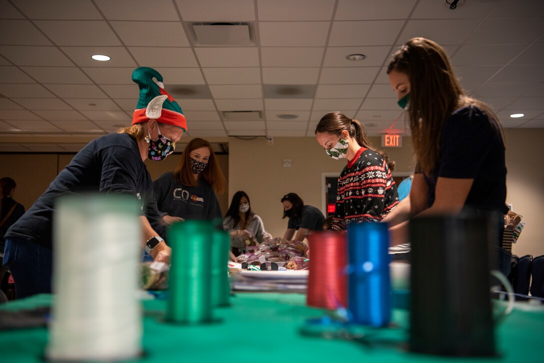 The Seymour Johnson Air Force Base Officer and Civilian Spouses Club conducted an annual Airmen Cookie Drive to benefit Airmen residing in the dorms.