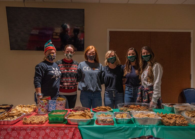 The Seymour Johnson Air Force Base Officer and Civilian Spouses Club conducted an annual Airmen Cookie Drive to benefit Airmen residing in the dorms.