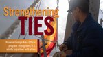Strengthening Ties graphic. (U.S. Navy graphic by MCC Stephen Hickok)