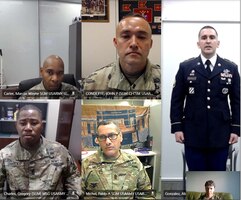 U.S. Army Central leadership congratulated Staff Sgt. (P) Abelardo Gonzalez of Headquarters and Headquarters Battalion, for earning the USARCENT 2020 Career Counselor of the Year title, Dec. 8.

The announcement followed the Army Service Component Command’s two-day virtual competition held Dec. 7-8, which featured a packet evaluation to include a previously completed Army Combat Fitness Test, a written examination, and a virtual board.