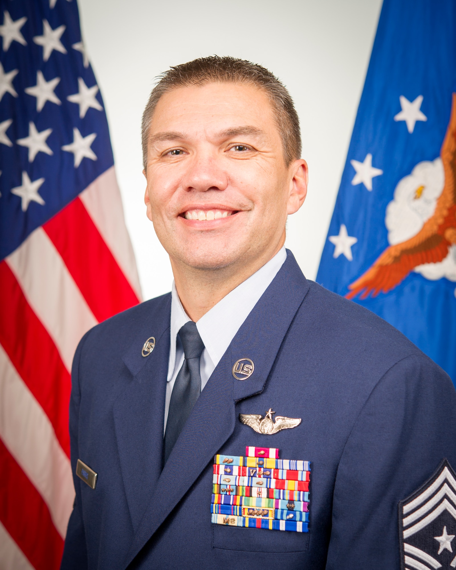 Chief Master Sgt. Nathan Parks, 434th Air Refueling Wing command chief.