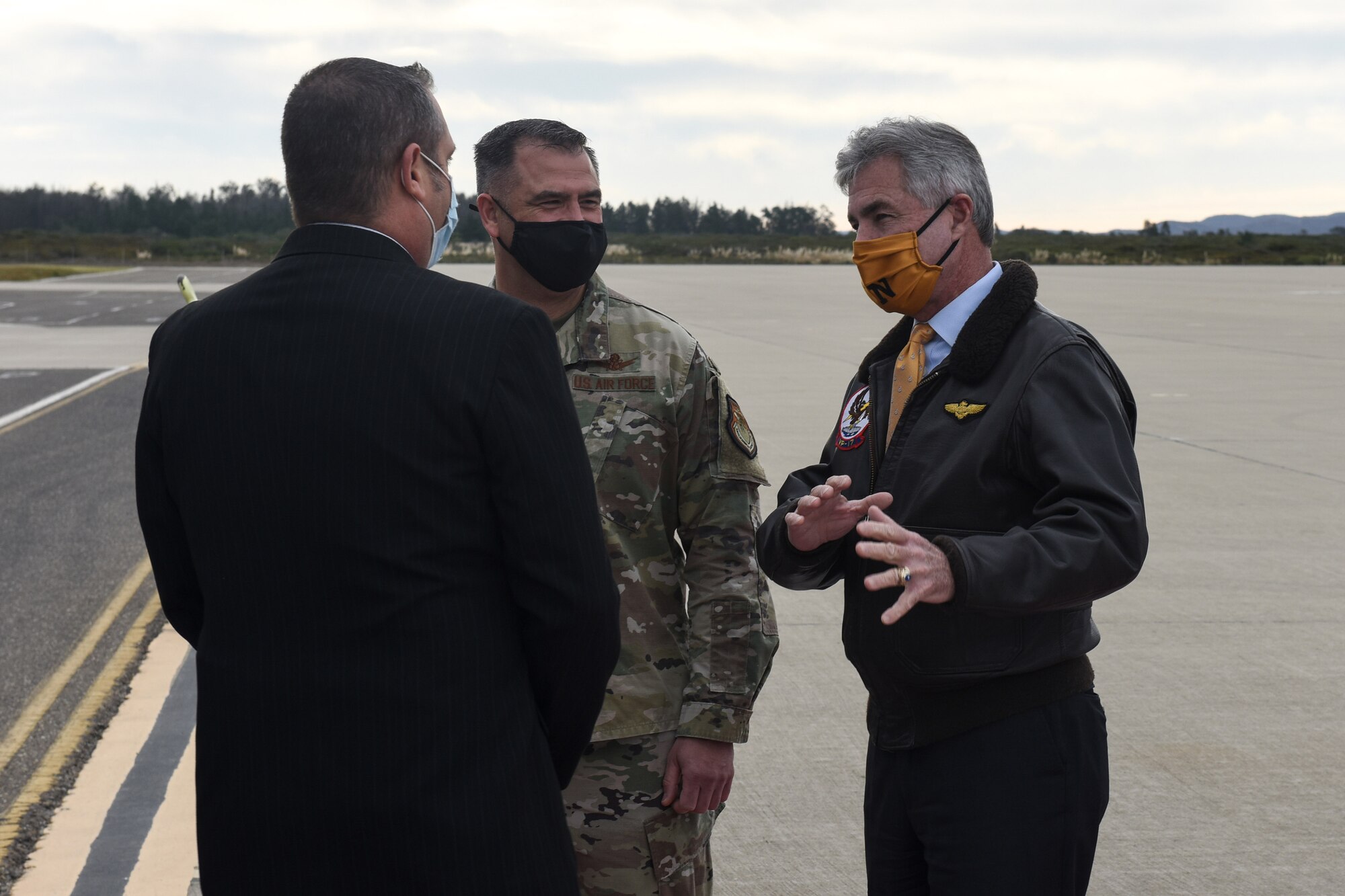 Photo of Secretary of the Navy Braithwaite visiting Vandenberg Air Force Base.