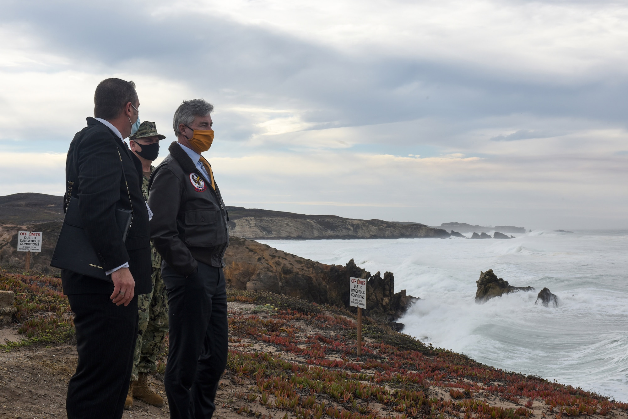 Photo of Secretary of the Navy Braithwaite visiting Vandenberg Air Force Base.