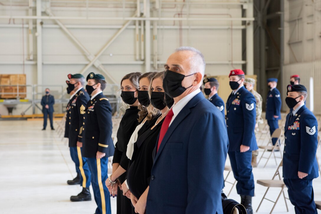 Barbara Barrett, Secretary of the Air Force, presented the medal to Staff Sgt. Alaxey Germanovich, 26th Special Tactics Squadron combat controller, for his actions during a fierce firefight in Nangarhar Province, Afghanistan, April 8, 2017. Germanovich’s efforts were credited with saving over 150 friendly forces and destroying 11 separate fighting positions.