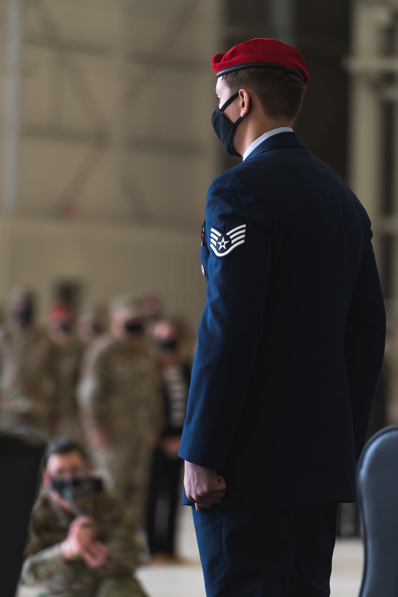 Barbara Barrett, Secretary of the Air Force, presented the medal to Staff Sgt. Alaxey Germanovich, 26th Special Tactics Squadron combat controller, for his actions during a fierce firefight in Nangarhar Province, Afghanistan, April 8, 2017. Germanovich’s efforts were credited with saving over 150 friendly forces and destroying 11 separate fighting positions.