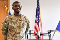 Senior Airman Kendall Pride, 341st Missile Security Operations Squadron unmanned aerial system programs manager, poses for a photo November 11, 2020, at Malmstrom Air Force Base, Mont.