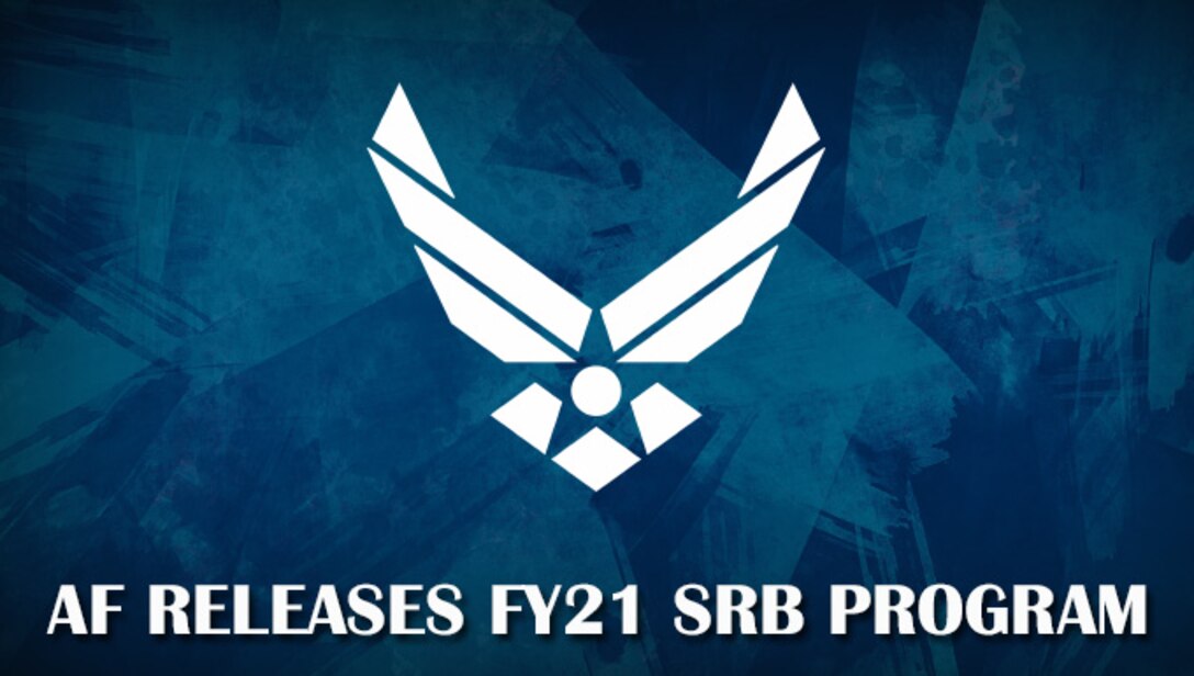 Af symbol on a Blue background, announcing the SRB program