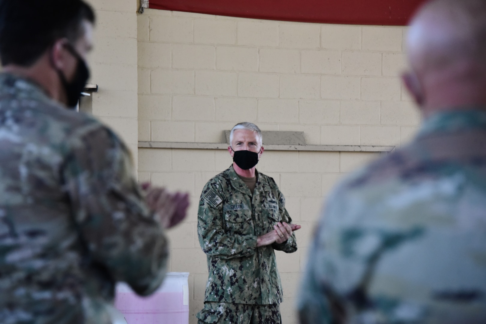 Adm. Craig Faller, commander of U.S. Southern Command, visited troops assigned to Joint Task Force-Bravo in Soto Cano Air Base, Honduras Dec. 11.