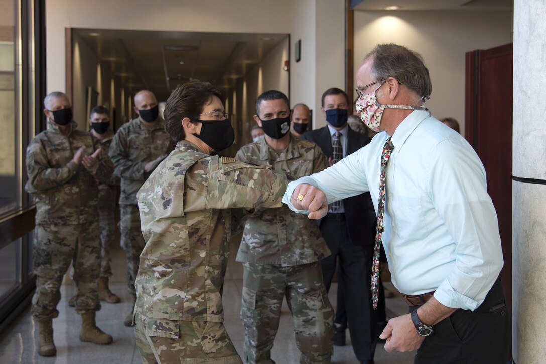AMC command team visit to the USAF Expeditionary Center