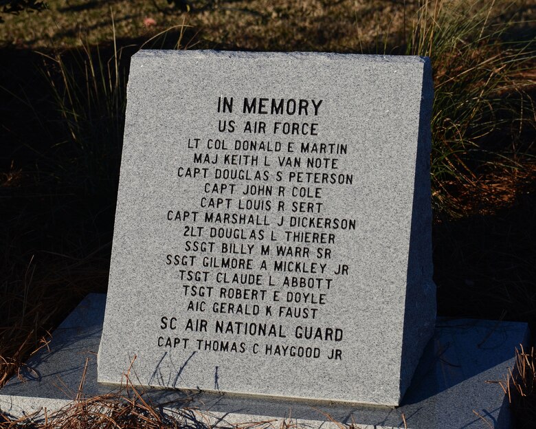 Photo from ceremony honoring victims of a 1972 training crash held on Dec. 5, 2020.