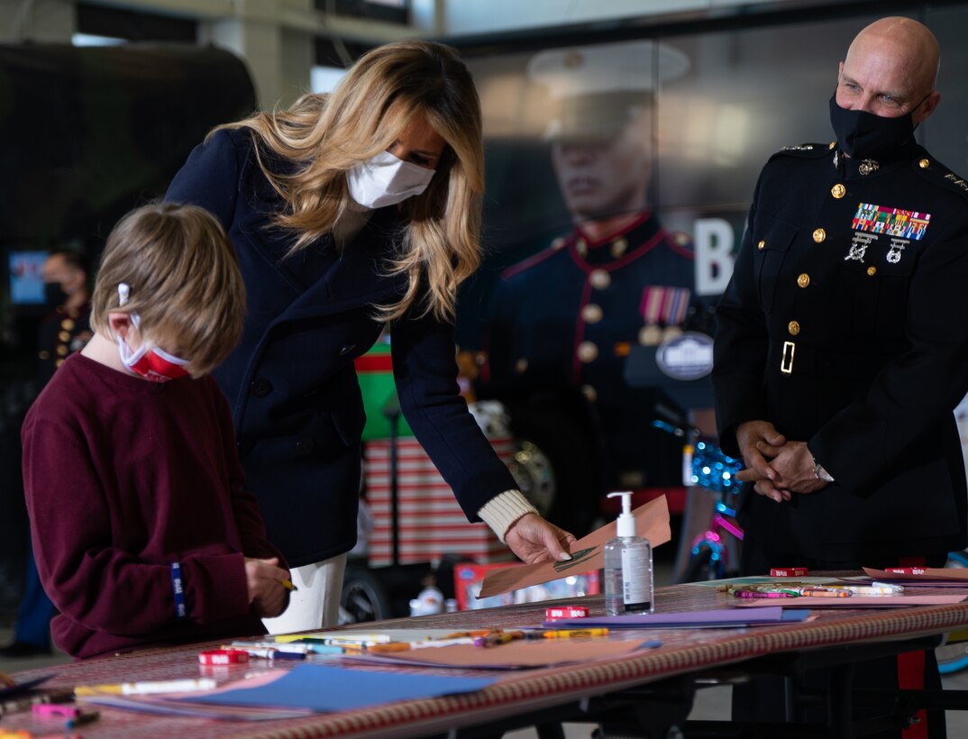 FLOTUS and CMFR Attend Toys for Tots Event