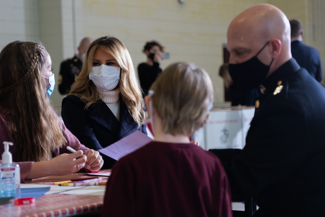 FLOTUS and CMFR Attend Toys for Tots Event