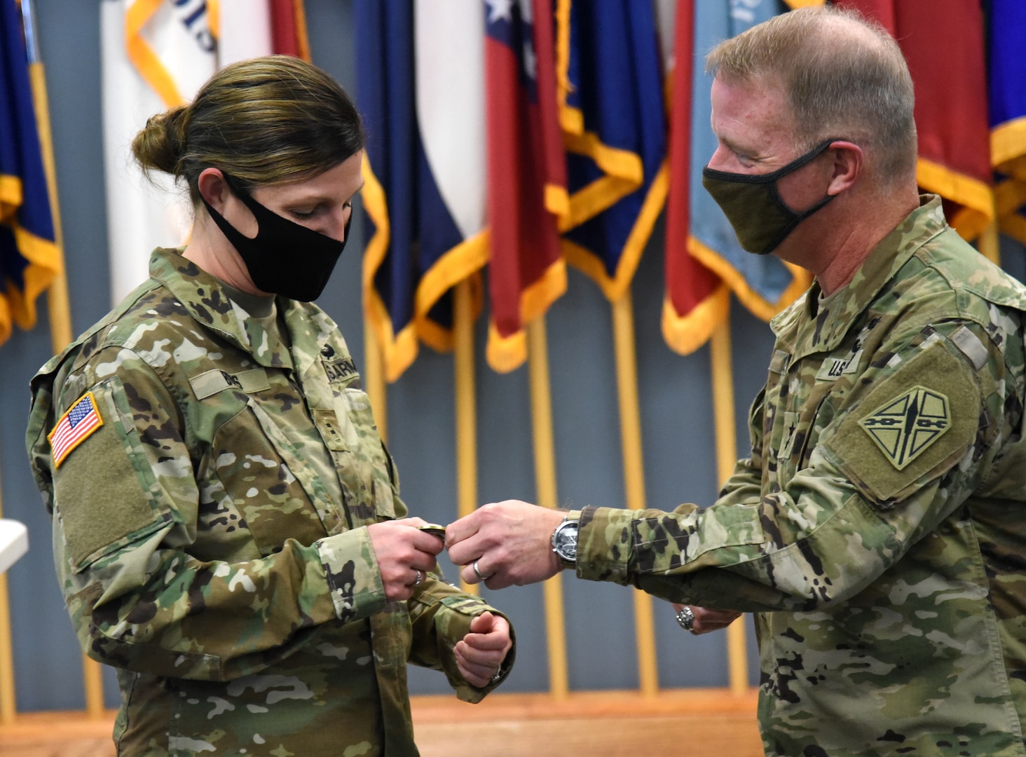 Maj. Gen. Timothy P. Williams, the Adjutant General of Virginia, speaks to Virginia Department of Military Affairs managers during the DMA Supervisors Course Dec. 4, 2020, at Fort Pickett, Virginia.