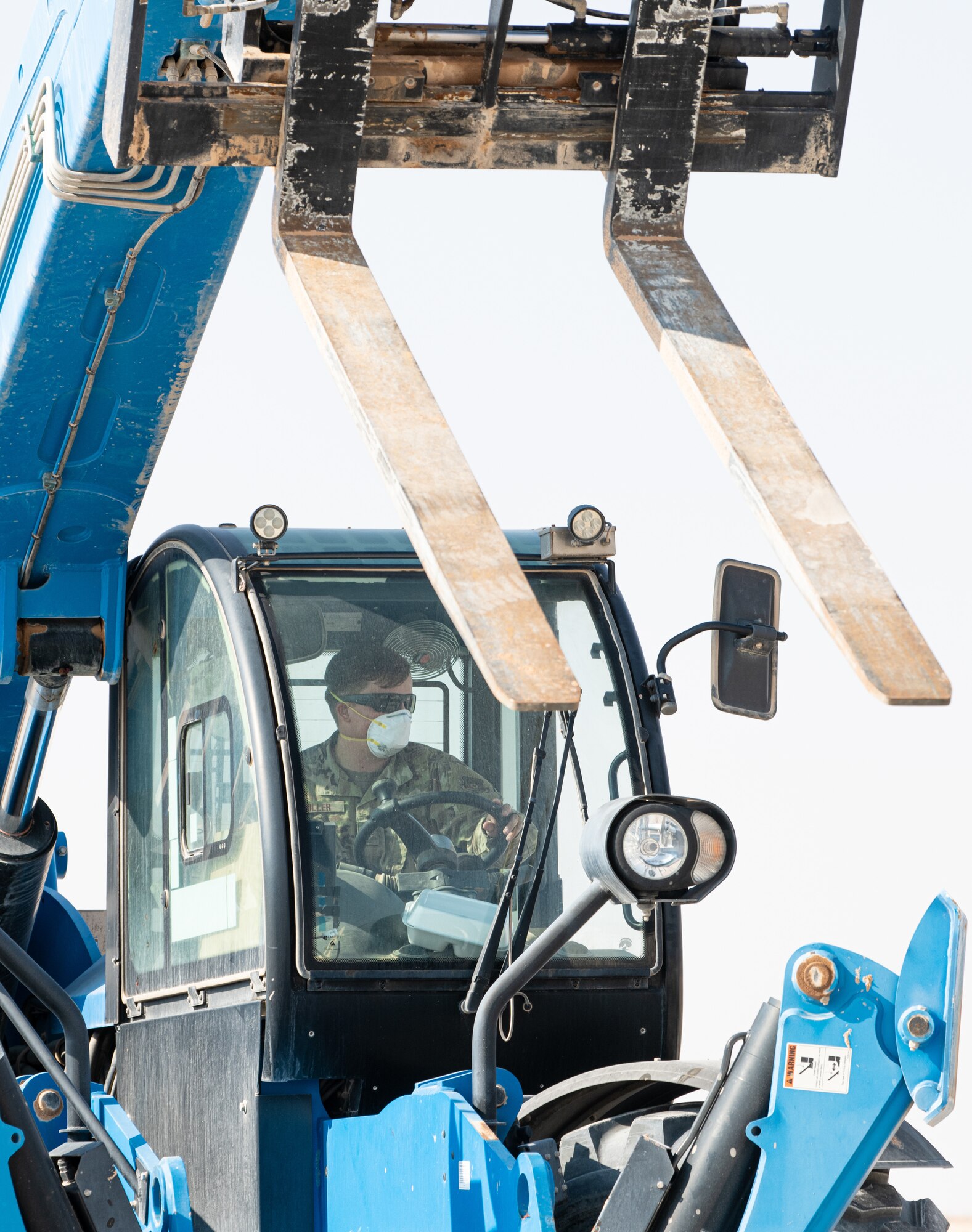 Airmen from the 378th Expeditionary Civil Engineer Squadron repair a roadway as part of an exercise Dec. 4, 2020, at Prince Sultan Air Base, Kingdom of Saudi Arabia.