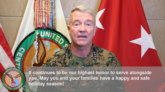 “It continues to be our highest honor to serve alongside you." Gen. Kenneth F. McKenzie, commander of U.S. Central Command. 