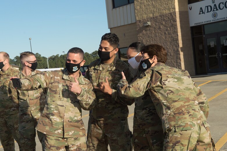 Photo of AMC leadership visit to Pope Army Airfield, N.C.