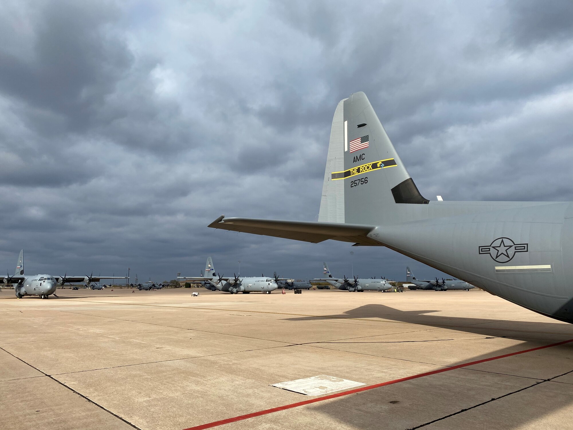 planes sit on a flightline