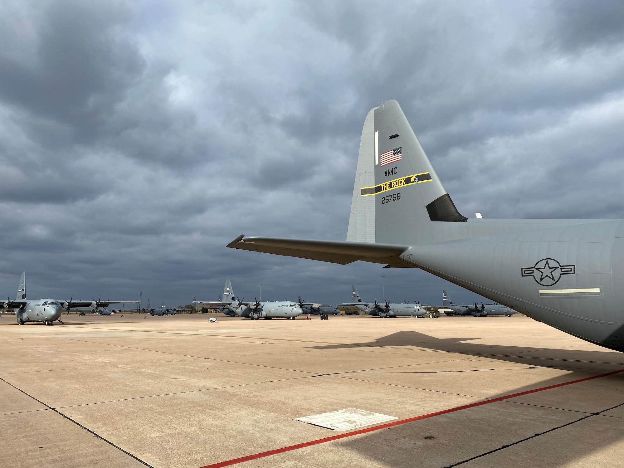 planes sit on a flightline
