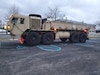 A truck with holiday decorations during Park & Presents, an event held Dec. 8-10 where children of deployed 28th ECAB Soldiers enjoyed a drive-thru style visit with Santa and received a bag of toys. (Courtesy Photo by Rebecca Leidy)