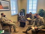 Personnel from U.S. Army South, Joint Base San Antonio and mission partners conduct debriefing rehearsals at the Army South Debriefing Facility Dec. 2 during the annual Personnel Recovery Reintegration Working Group. U.S. Army South hosted the annual Personnel Recovery Reintegration Working Group Dec. 1-3 at Joint Base San Antonio-Fort Sam Houston as part of the command’s role to facilitate the personnel recovery reintegration process