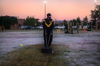 Lt. Gen. Jody Daniels conducting physical fitness