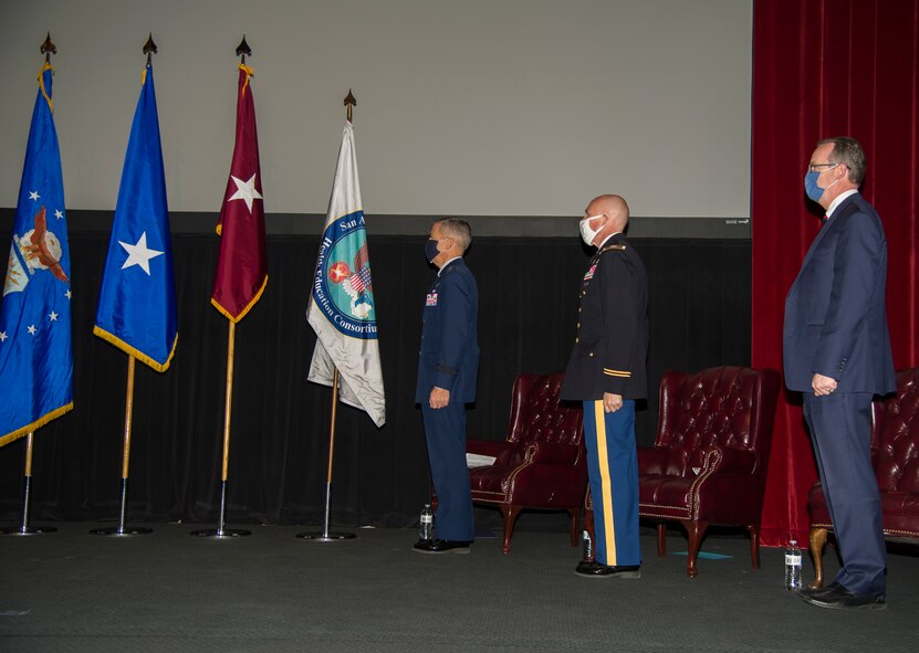 San Antonio Uniformed Services Health Education Consortium Graduation, Fort Sam Houston Theater, Joint Base San Antonio-Fort Sam Houston, Texas, 14 Dec 2020.