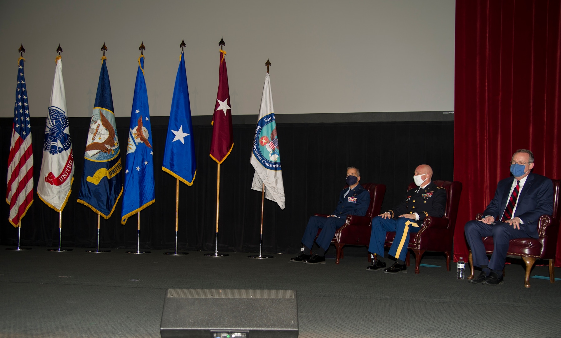 San Antonio Uniformed Services Health Education Consortium Graduation, Fort Sam Houston Theater,  Joint Base San Antonio-Fort Sam Houston, Texas , 14 Dec 2020.