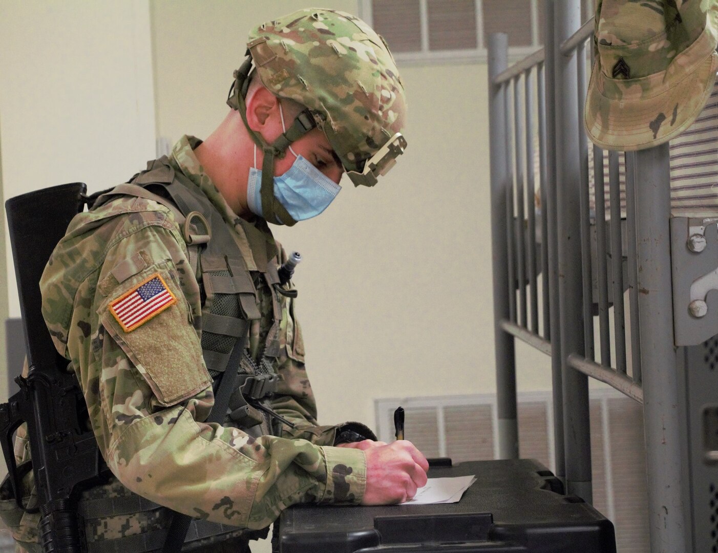 Sgt. Michael Walker and Spc. Luke Shallenberger take top honors in the Virginia Beach-based 329th Regional Support Group Best Warrior Competition held Dec. 10-11, 2020, at Fort Pickett, Virginia.