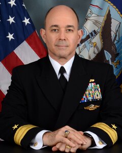 Studio portrait of Rear Admiral Marc S. Lederer