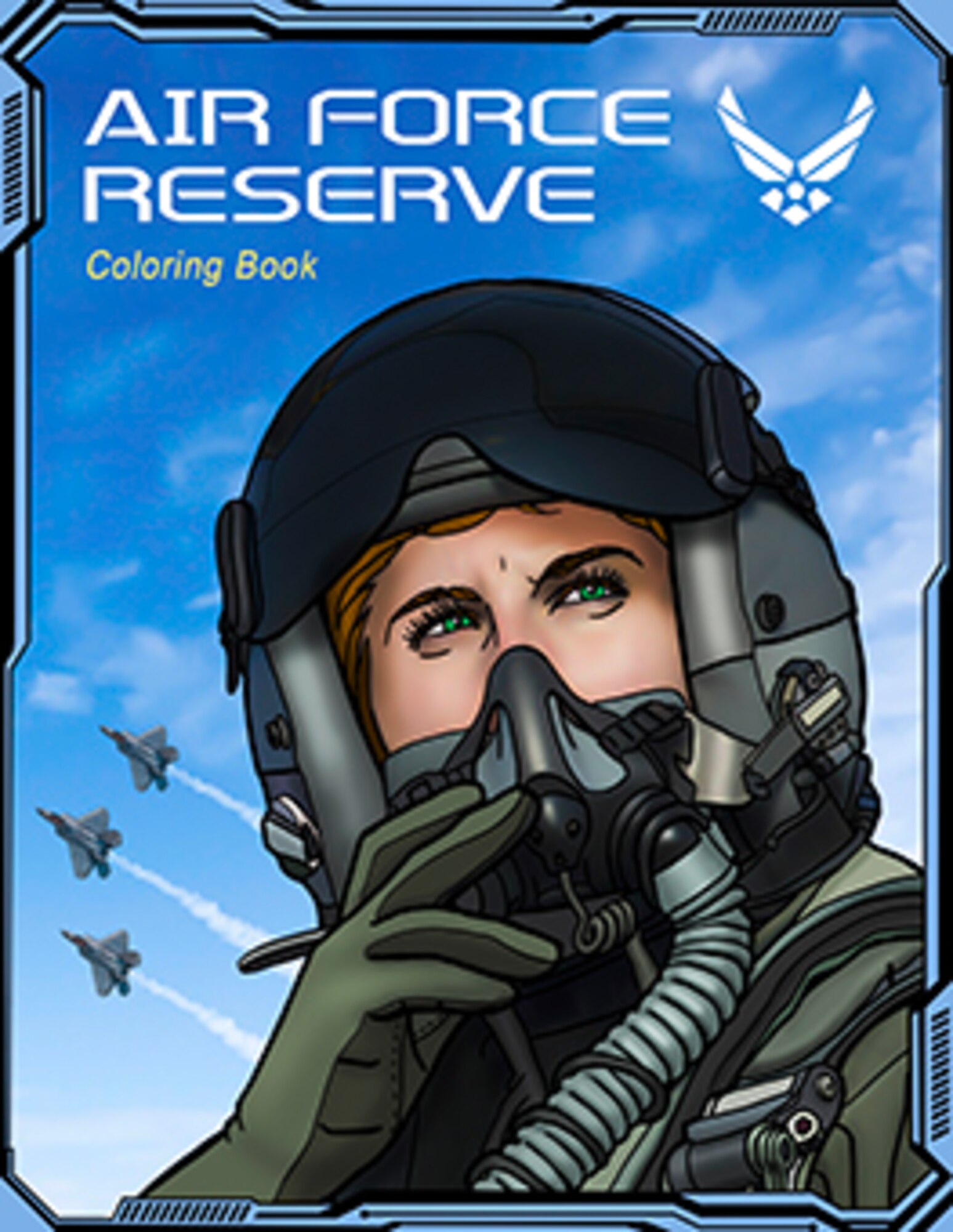 Air Force Reserve Coloring Book, 2nd Edition, released in December 2020 by the Air Force Reserve Command Office of History and Heritage.