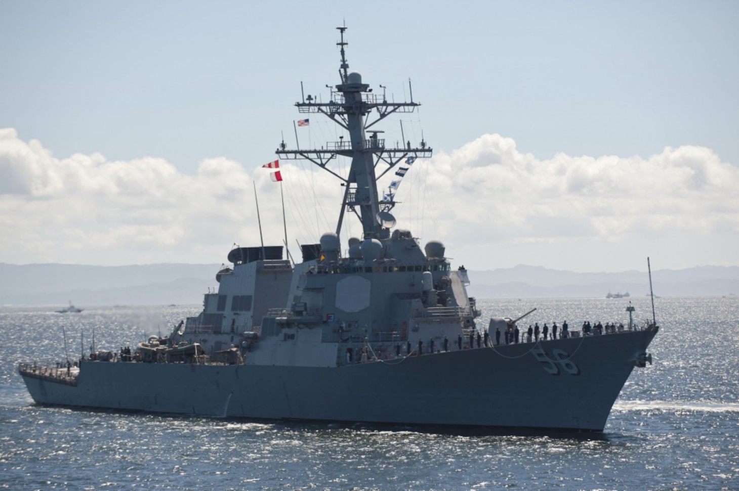 Official U.S. Navy file photo of Arleigh Burke-class guided-missile destroyer USS John S. McCain (DDG 56).