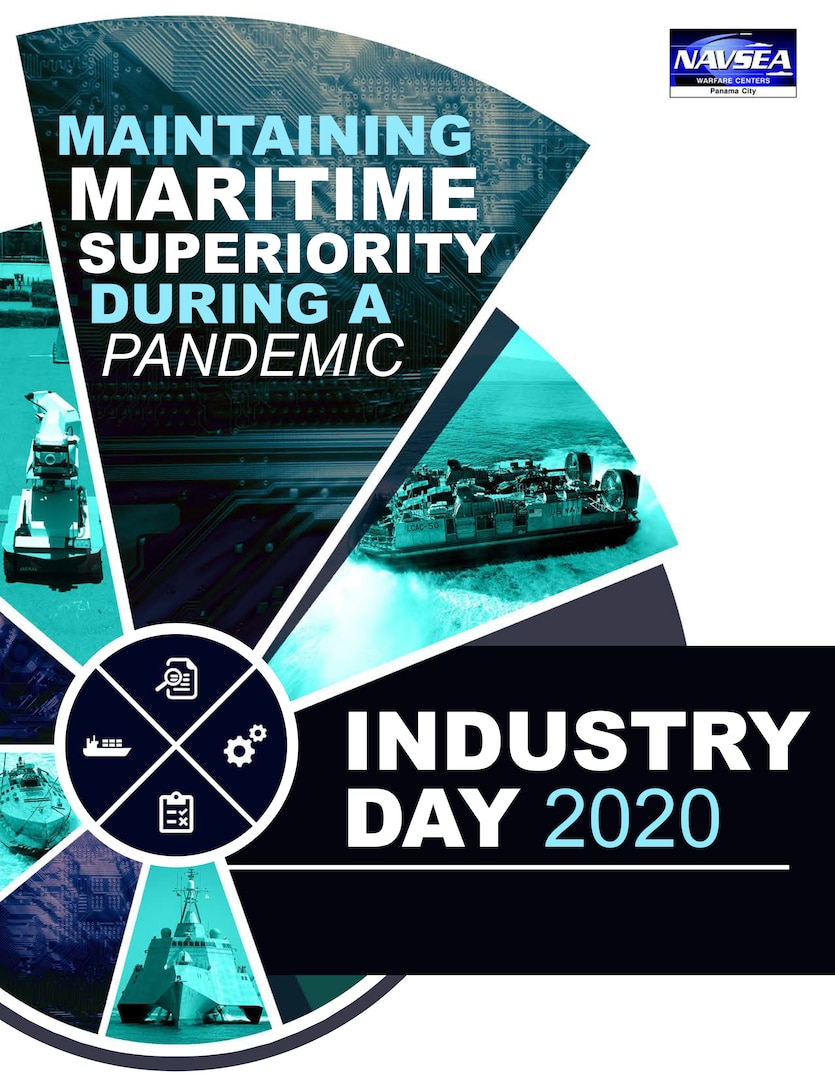Naval Surface Warfare Center Panama City Division hosted  376 participants with the majority being defense contract partners during its 2020 Industry Day with the theme “Maintaining Maritime Superiority during a Pandemic” on Dec. 1 via Microsoft Teams Live.