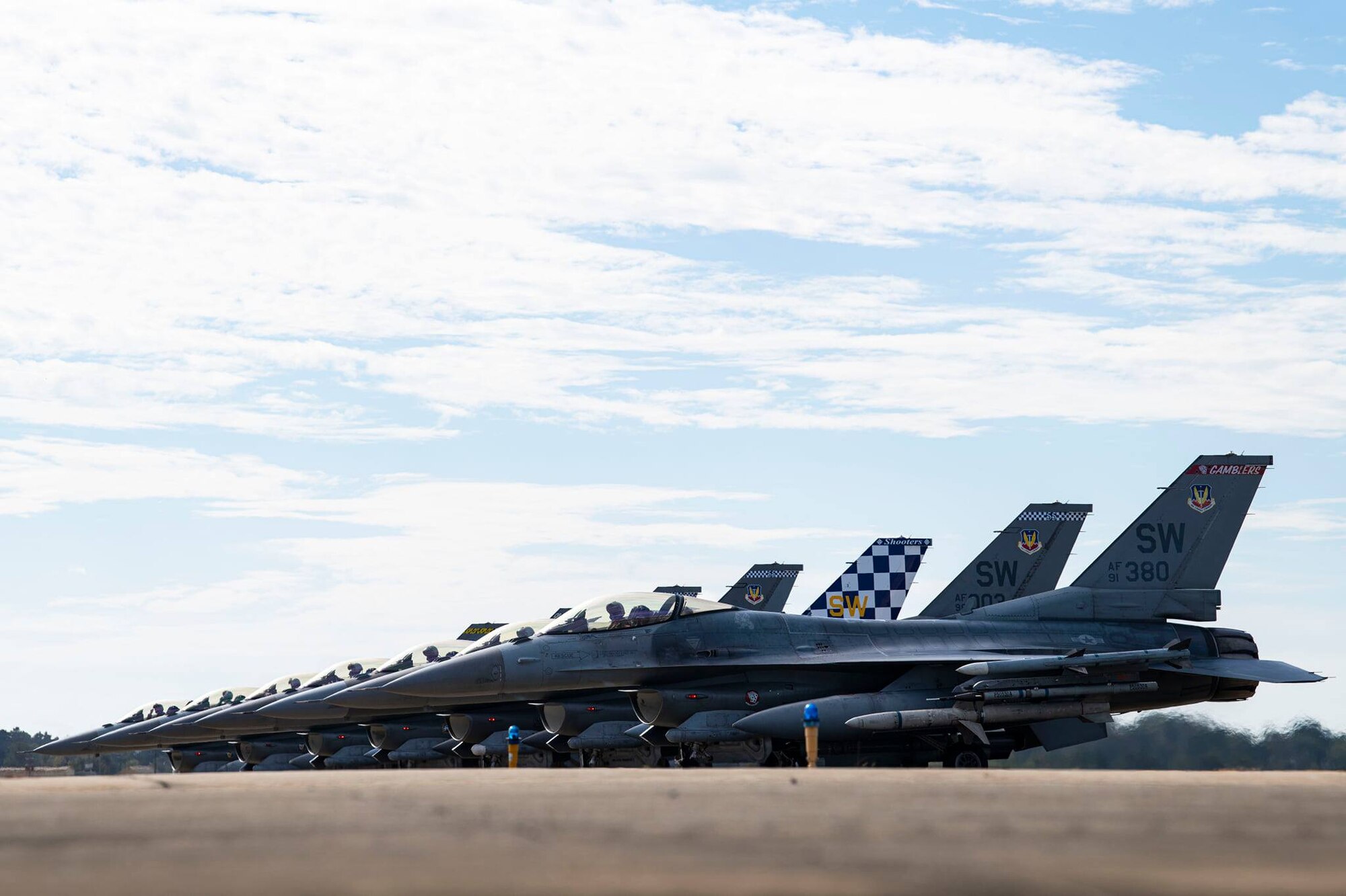 photo of jets lined up